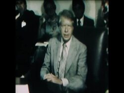 SYND 7 7 77 PRESIDENT CARTER MEETS JEWISH LEADERS AT THE WHITE HOUSE News Clip