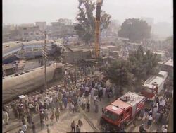EGYPT: BADRSHEIN: 70 PEOPLE KILLED IN TRAIN CRASH News Clip
