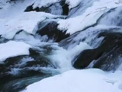 Winter river Stock Footage