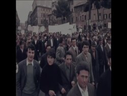 SYND 24/03/1970 EARTHQUAKE REFUGEES DEMONSTRATE News Clip