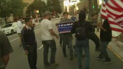 Raw: Trump Supporters Attacked After Rally Instructional Video