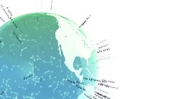 Planet Earth on white background with SAT Stock Footage