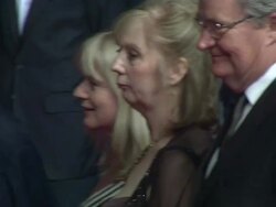 Dick Pope, Lesley Manville, Mike Leigh, Georgina Lowe, Ruth Sheen and actor Jim Broadbent at the Another Year Premiere: Cannes 2010 Film Festival at Cannes . (Footage by WireImage Video/GettyImages) Stock Footage
