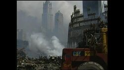 Workers at Ground Zero clearing debris News Clip