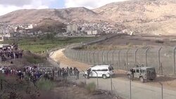 CLEAN : Druze protest along buffer zone after attack in Golan Heights News Clip