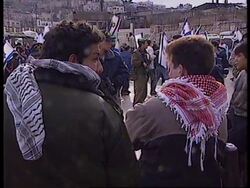 WEST BANK: HEBRON: PROTESTS OVER REDEPLOYMENT OF ISRAELI TROOPS News Clip