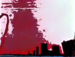 Stylized St. Louis Arch Stock Footage