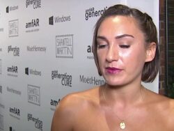 INTERVIEW â€“ Jasmine Chess at amfAR generationCURE Solstice Stock Footage
