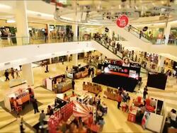 WS T/L Shopping mall in taipei / Taipei, Taiwan Stock Footage