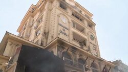 CLEAN : Muslim Brotherhood headquarters burn in Ca News Clip