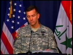 A coalition spokesman says three people are being detained in connection with a U.S. Soldier missing in Iraq since Monday News Clip