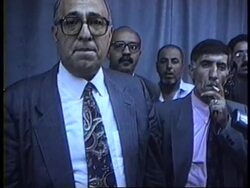 West Bank/Gaza - Sha'ath Turned Away From Tomb News Clip