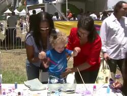 20th Anniversary 'A Time For Heroes' Celebrity Carnival Sponsored By Disney Stock Footage