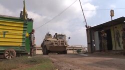 CLEAN : Syria: US military convoy visits Kurdish forces News Clip