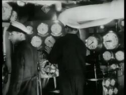 Royal Naval ship engine room, oil driven, Malta, 1939 Stock Footage