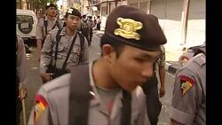 2002 Bali Bombings aftermath - police at scene News Clip
