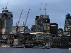 The Ever Changing City Of London Skyline Stock Footage