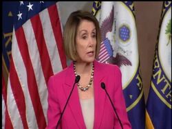 House Minority Leader Rep. Nancy Pelosi commended President Obama's decision to withdraw up to 33,000 troops from Afghanistan by next summer, during a news conference.  She says she hopes troops will come home sooner than expected. Instructional Video