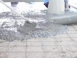 Poured concrete. Stock Footage
