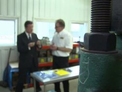 David Cameron Visit To Martins Rubber Company News Clip
