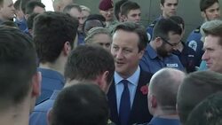 David Cameron talks to British Navy sailors on HMS Bulwark ahead of Malta Summit on Migration Crisis News Clip