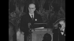 Congress of Industrial Organizations President Philip Murray addresses labor and management gathering in Washington News Clip