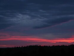 Red sunrise time lapse Stock Footage