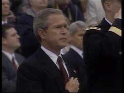 Bush lays wreath at unknown soldier News Clip