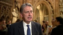 Philip Hammond Speaks About Commons Vote News Clip