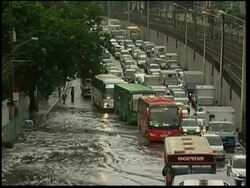 Typhoon Conson hits land uprooting trees, flooding streets News Clip