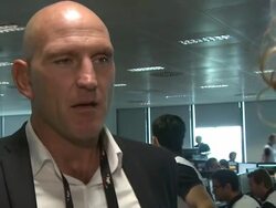 Lawrence Dallaglio at BGC Annual Global Charity Day at BGC Partners on September 11, 2012 in London, England (Footage by WireImage Video/Getty Images) Stock Footage