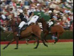 French PM at polo match, ahead of Kirchner swearing in News Clip