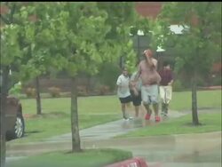 Severe thunderstorms in the Dallas-area spawned at least one tornado Thursday. Authorities say the twister didn't cause any significant damage or injuries, but an 18-wheeler was blown over. News Clip