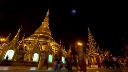 Shwedagon Pagoda, Myanmar. Stock Footage