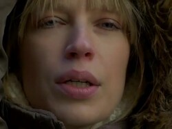 Smoking in the winter Stock Footage