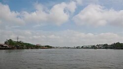 Navigating the Mekong delta Stock Footage