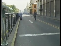 Police battle student protesters Instructional Video