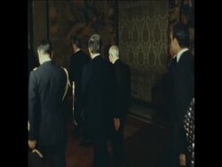 UPITN 12 7 79 CHANCELLOR SCHMIDT MEETS FORMER PRIME MINISTER ANDREOTTI News Clip