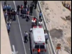 At least one woman is dead following a bulldozer attack in Jerusalem.  The bulldozer plowed into a crowded public bus.  There is no word on a motive for the attack. News Clip