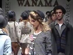 Models on the runway at Buenos Aires Fashion Week on February 22, 20110, in Buenos Aires, Argentina. (Footage by Meche Marmol/LatinContent/Getty Images) Stock Footage