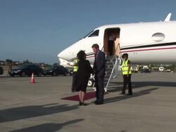 Prince Harry Departs Jamaica Stock Footage