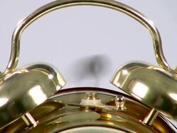 ECU Shot of Alarm clock / Saarburg, Rhineland Palatinate, Germany Stock Footage