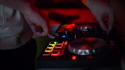 Dj mixer.Close up Stock Footage