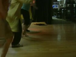 Salsa dancers practicing dancing in dance studio. South American rhythms. Stock Footage