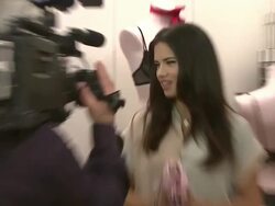 Adriana Lima and Doutzen Kroes Unveil the New Vintage Victoria Collection Stock Footage