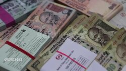 CLEAN : STOCKSHOTS Indias central bank cuts key interest rate to 6.75% News Clip