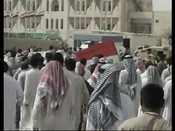 Demonstrators demand pay rise from Mayor, mortar attack on bakery News Clip