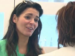 Angie Harmon at the Angie Harmon Hosts PANDORA Mother's Day Event at Santa Monica CA. (Footage by WireImage Video/GettyImages) Stock Footage