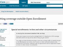 ACA Obama Care online application process Stock Footage