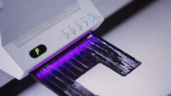 Laboratory assistent gets the results of DNA test Stock Footage